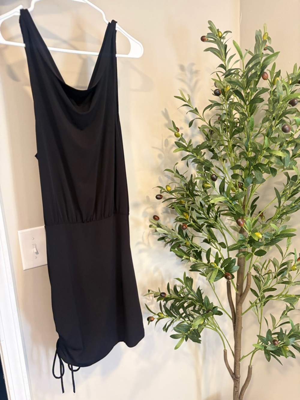 Fashion Nova Black Sleeveless Cowl Neck Dress - Picture 6 of 8